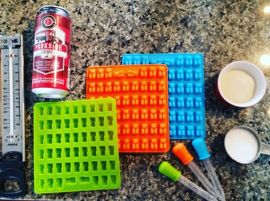 Materials and Ingredients for Parkside Cherry Apple Cider Gummies